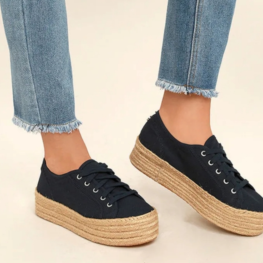 Steve Madden Hampton Navy Platform Sneakers